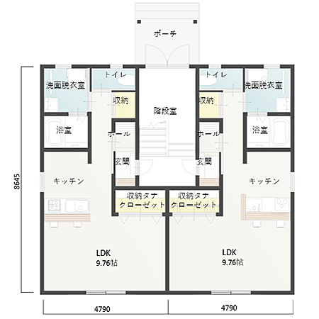 ロータスM2 ＜北入り＞ 間取り図