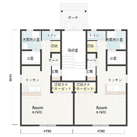 ロータスM3 ＜北入り＞ 間取り図