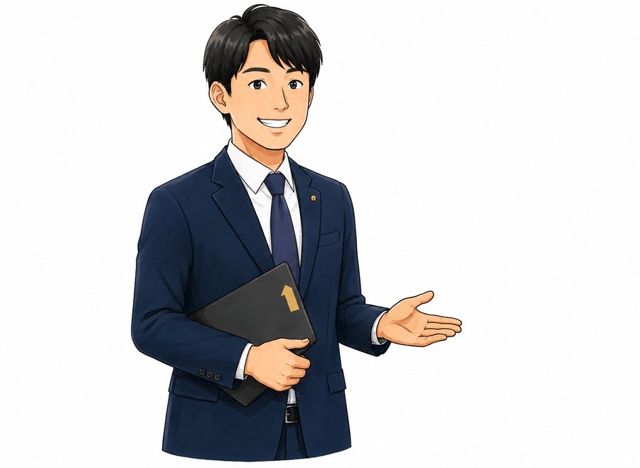 賃貸・不動産売買営業スタッフのイラスト